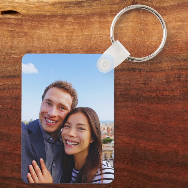 Chaveiro Foto de Casal Personalizada (Verso)