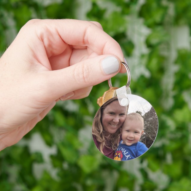 Chaveiro Foto de Família Personalizada (Mão)