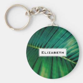 Chaveiro Foto de Natureza da Floresta Tropical de Folha Ver