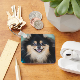 Chaveiro Foto de Pet Personalizada com Nome Amante de Cacho