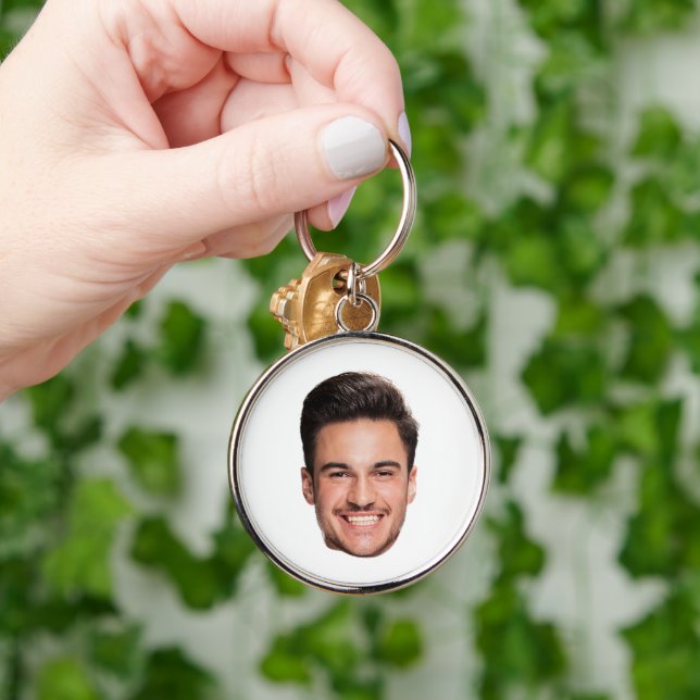 Chaveiro Foto de Rosto Personalizada (Mão)