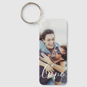 Chaveiro Foto de Script Moderno Elegante Simples