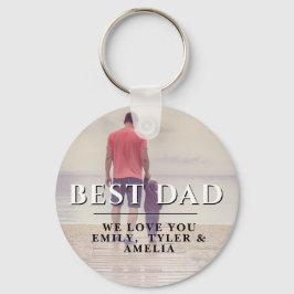 Chaveiro Foto do Dia do Pai do Melhor Pai