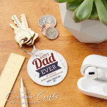 Chaveiro Foto do Dia do Pai do Melhor Pai Personalizado<br><div class="desc">Dê a Pai um presente que ele vai carregar perto dele todos os dias com nosso Dia de os pais de Foto do Melhor Pai Personalizado de Todos os Chaveiros. Este chaveiro único e pensativo é mais do que apenas um item funcional; é um lembrete portátil do seu amor e...</div>