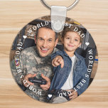 Chaveiro Foto do Filho do Pai Moderno do Melhor Pai do Mund<br><div class="desc">O melhor Pai do mundo! Surpreenda seu pai, seja seu Dia de os pais, Natal, seu aniversário, ou apenas porque com um chaveiro personalizado. Agora ele pode carregar seus filhos com ele em todos os lugares que for. Um deve ter para cada pai! COPYRIGHT © 2020 Judy Burrows, Black Dog...</div>