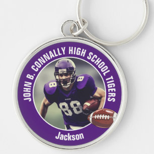 Chaveiro Foto do jogador de futebol de Segundo grau roxo