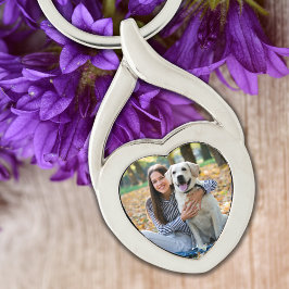 Chaveiro Foto do Lover do Cão Pet Bonito