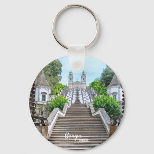 Chaveiro Foto do Santuário de Bom Jesus Braga, com oração