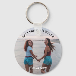 Chaveiro Foto e nome personalizados dos melhores amigos do 
