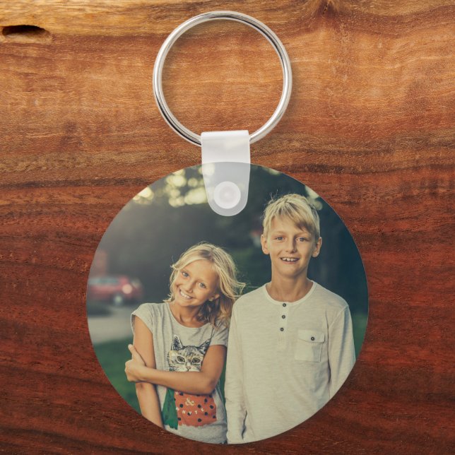 Chaveiro Foto e texto personalizados (Frente)