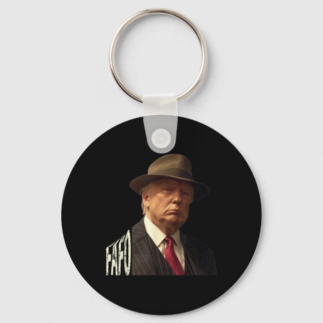 Chaveiro Foto Funny Fafo Trump _1 (Frente)