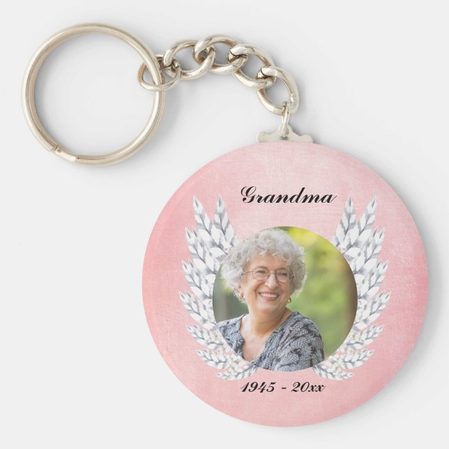 Chaveiro Foto Memorial Beauful Angel WIngs Keepsasaame (Frente)