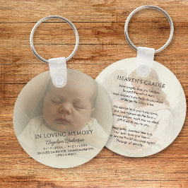 Chaveiro Foto Memorial Personalizada de Bebê & Texto Person