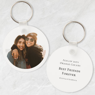 Chaveiro Foto Moderna Personalizada de Melhores Amigos Para