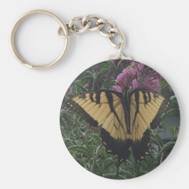 Chaveiro Foto personalizada - Amarelo e borboleta preta