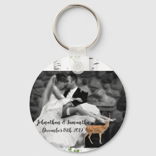 Chaveiro Foto personalizada Chave de Cadeia de Veados Buck