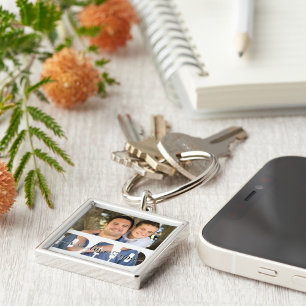 Chaveiro Foto personalizada da família que eu te amo Citaçã