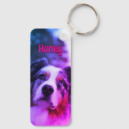 Chaveiro Foto Personalizada de Animal de Estimação Nome de 