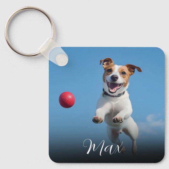 Chaveiro Foto Personalizada de Cachorro  (Frente)