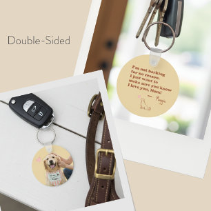 Chaveiro Foto Personalizada de Coração com Mensagem para Mã