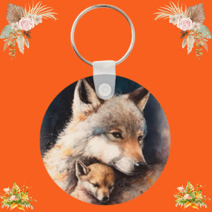 Chaveiro Foto personalizada de pé de lobo personalizado tra