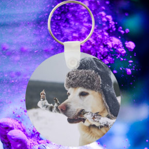 Chaveiro Foto Personalizada de Pet Personalizada de Cadeia 