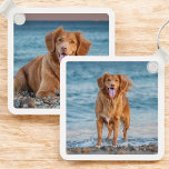 Chaveiro Foto personalizada de Pet por trevo personalizado<br><div class="desc">Leve seu amigo peludo com você em todos os lugares com este Chaveiro de Foto Personalizada de Pet Pet do Passado de Cão. Carregue a sua foto favorita do seu cão para criar uma manutenção única que seja perfeita para chaves, bolsas ou presentes. Seja um instantâneo alegre, uma foto de...</div>