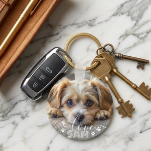 Chaveiro Foto personalizada do animal de estimação presente