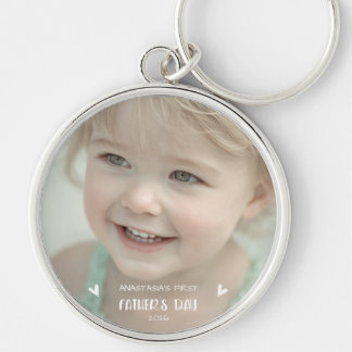Chaveiro Foto Personalizada do Bebê 1º Dia dos Pais