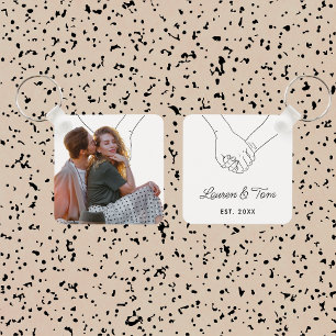 Chaveiro Foto personalizada do Casal moderno Gift do Dia de