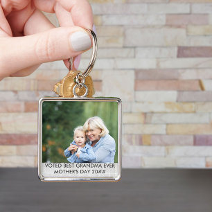 Chaveiro Foto personalizada do melhor Dia de as mães GrandM
