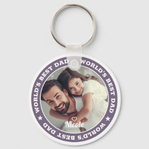 Chaveiro Foto personalizada do melhor Pai do mundo