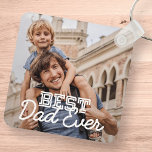 Chaveiro Foto personalizada do melhor Pai já Legal e modern<br><div class="desc">Essa design simples e moderna é composta por tipografia serif e cursiva e adiciona uma foto personalizada</div>