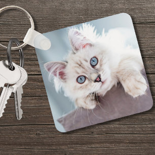 Chaveiro Foto personalizada do Pet do Cat Lover