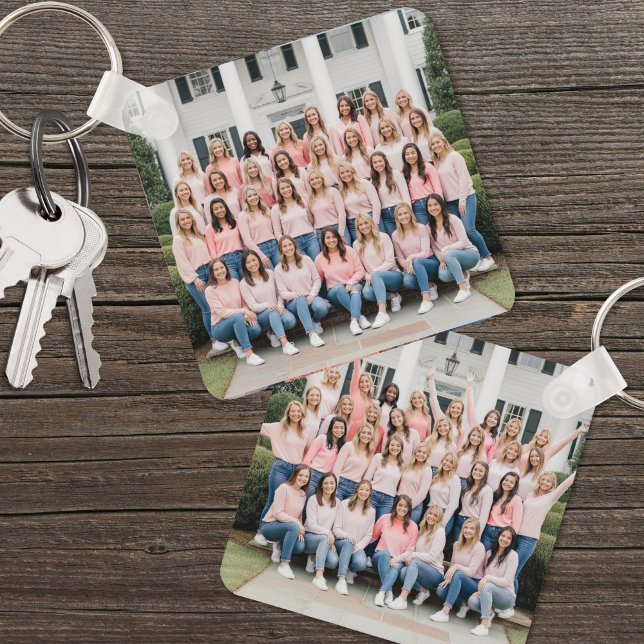Chaveiro Foto Personalizada Dupla Face (Custom Double Sided Two Photo keychain)