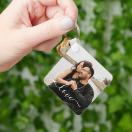 Chaveiro Foto personalizada e foto de texto