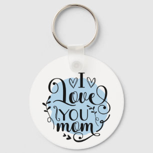 Chaveiro Foto Personalizada Eu Amo Você Mamãe - Dia das Mãe