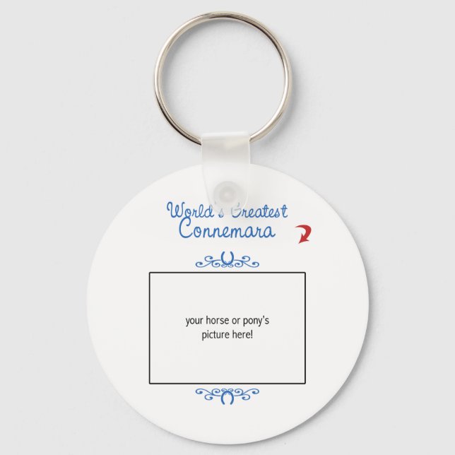 Chaveiro Foto personalizada! Grande Connemara do Mundo (Frente)