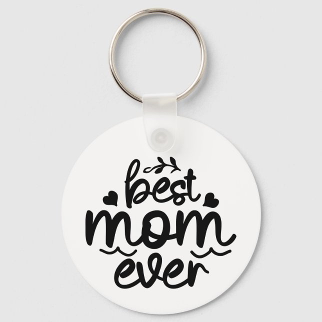 Chaveiro Foto Personalizada Melhor Mãe de Todos os Tempos - (Frente)