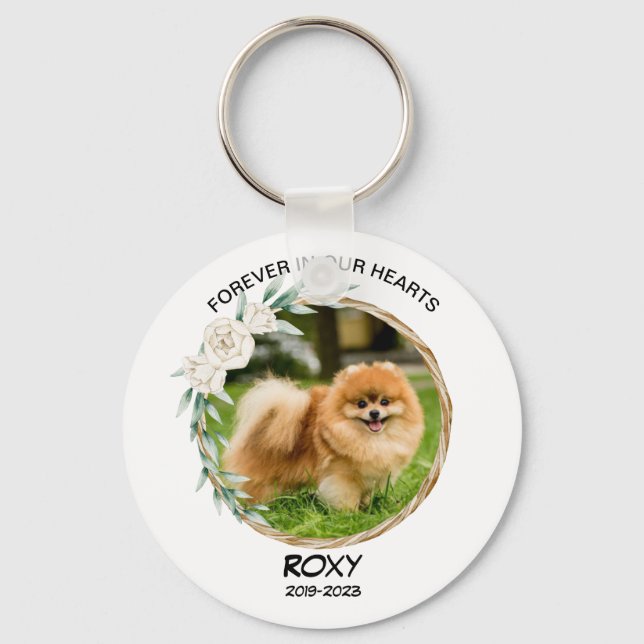 Chaveiro Foto personalizada Memorial Pet Favor Perda de Pet (Frente)