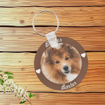 Chaveiro Foto personalizada para cães<br><div class="desc">Chaveiro de Cachorro Personalizado - este adorável acessório é perfeito para amantes de cachorros. Adicione um toque de charme às suas chaves ou mala com este chaveiro personalizável de alta qualidade</div>