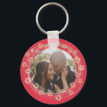 Chaveiro Foto personalizada personalizada com imagem da flo<br><div class="desc">Chaveiro personalizado do Flor de Fotografias com estrutura personalizada do Ricaso - adicione a sua própria fotografia,  arte a este toque de teclas personalizável</div>