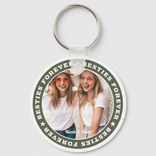 Chaveiro Foto personalizada simples e moderna para BFF