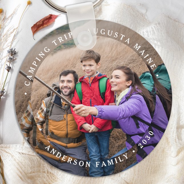 Chaveiro Foto Personalizada Única da Família 2 Moderna (Criador carregado)