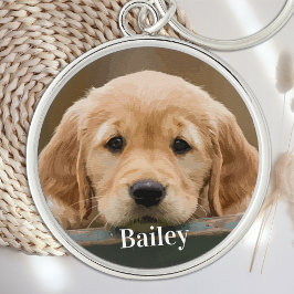 Chaveiro Foto Simples personalizada de Pet de Sobrecarga de