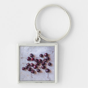 Chaveiro Fotografia de Cerejas Vermelhas Frescas