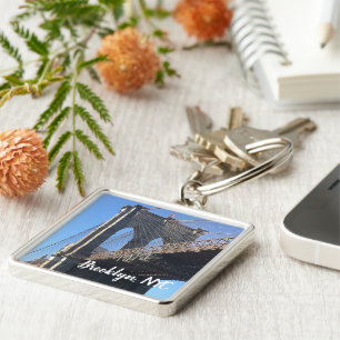 Chaveiro Fotografia do Brooklyn Bridge Sky Nova Iorque NYC