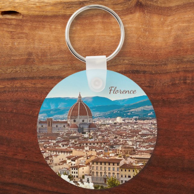 Chaveiro Fotografia Personalizada de Florença na Itália (Frente)