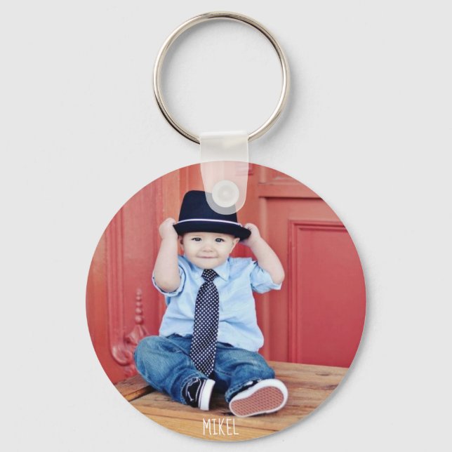 Chaveiro Fotografias E Nomes Personalizados (Frente)