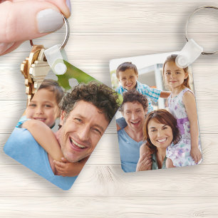 Chaveiro Fotos de família duplo lado duas fotos